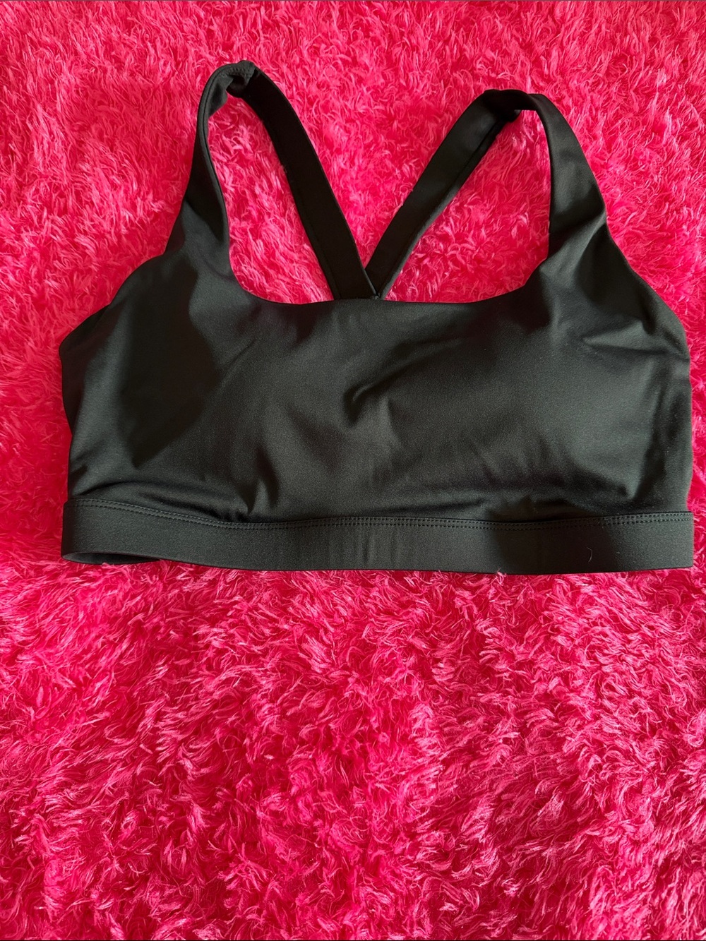 Black Women's Sports Bra - Comfortable Support